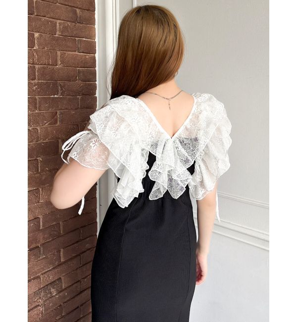 dazzlin「ラッフルリブワンピース」|ワンピース|