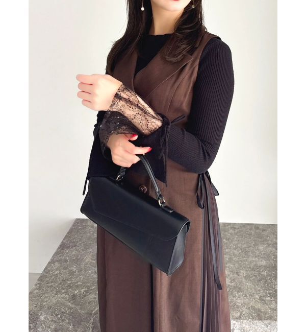 dazzlin「【新色あり】サイドプリーツテーラーワンピース」|ワンピース|