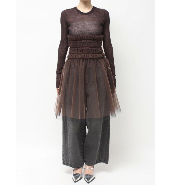 MERCURYDUO「【OUNNOUN】チュールギャザーマルチウェイビスチェ」|その他|