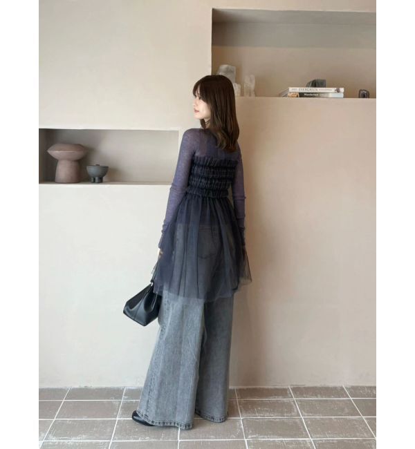 MERCURYDUO「【OUNNOUN】チュールギャザーマルチウェイビスチェ」|その他|