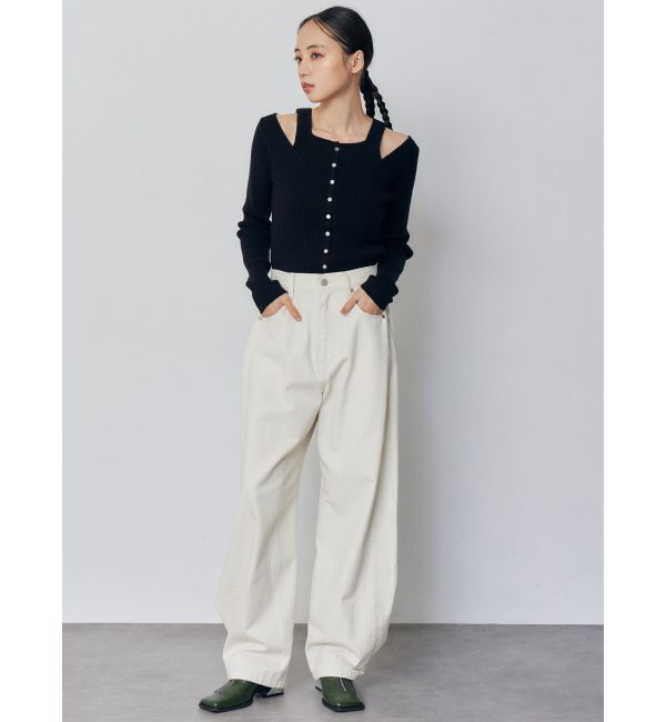 MURUA「サイドタックワイドデニム【セット販売対象】」|デニム|