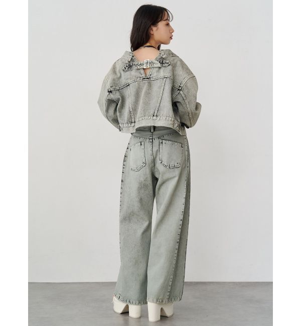 MURUA「サイドタックワイドデニム【セット販売対象】」|デニム|