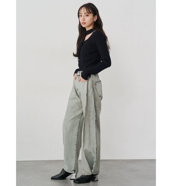 MURUA「サイドタックワイドデニム【セット販売対象】」|デニム|