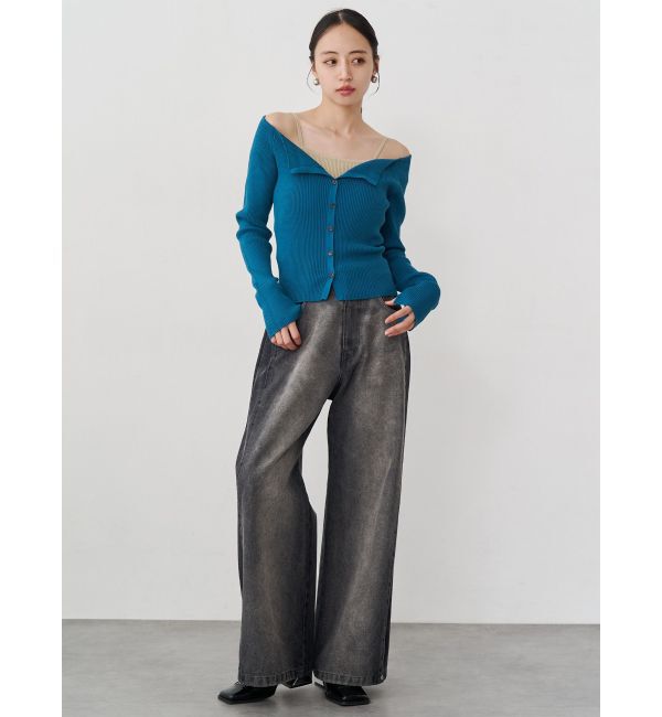 MURUA「サイドタックワイドデニム【セット販売対象】」|デニム|