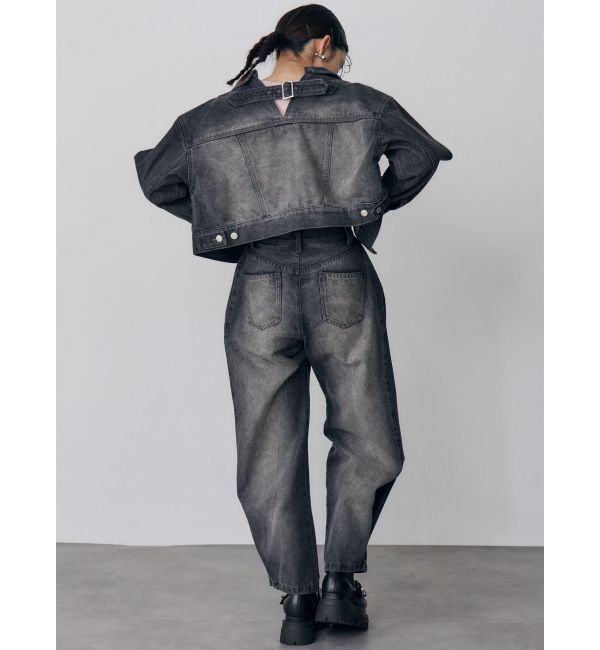 MURUA「サイドタックワイドデニム【セット販売対象】」|デニム|