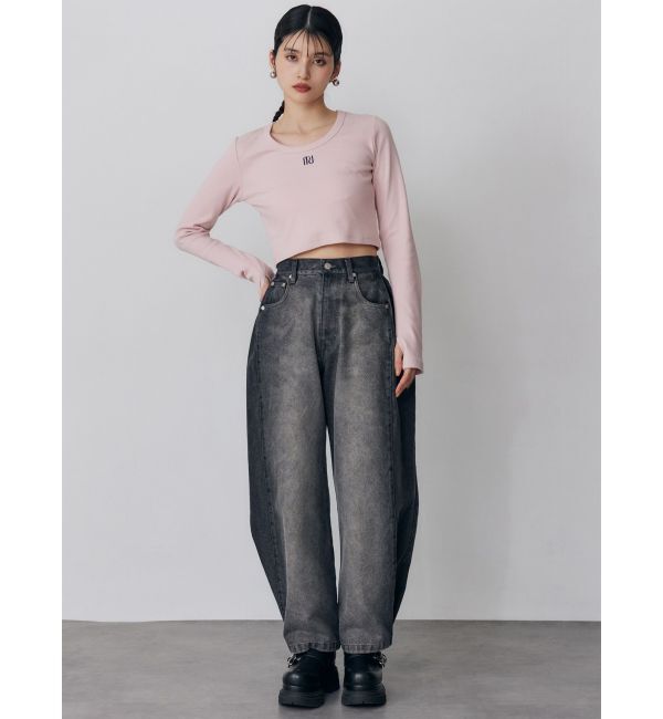 MURUA「サイドタックワイドデニム【セット販売対象】」|デニム|