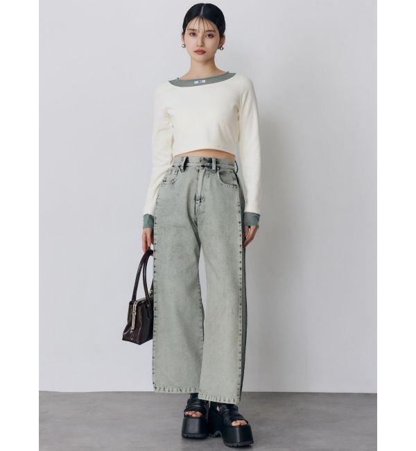 MURUA「サイドタックワイドデニム【セット販売対象】」|デニム|