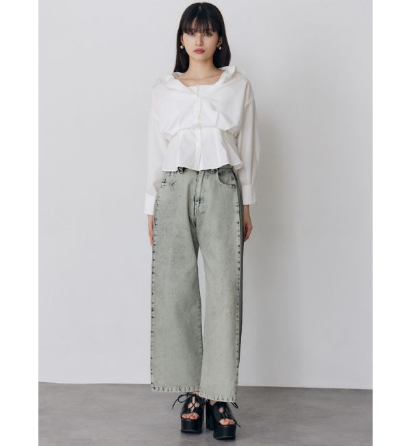 MURUA「サイドタックワイドデニム【セット販売対象】」|デニム|