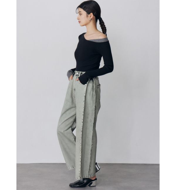 MURUA「サイドタックワイドデニム【セット販売対象】」|デニム|