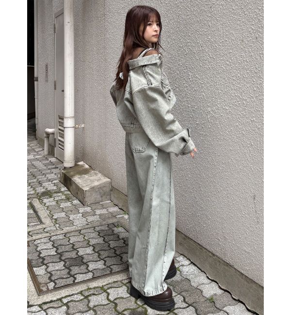 MURUA「サイドタックワイドデニム【セット販売対象】」|デニム|