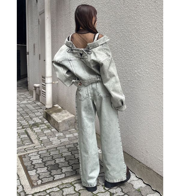 MURUA「サイドタックワイドデニム【セット販売対象】」|デニム|