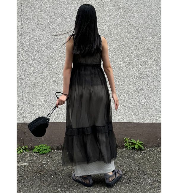 LAGUNAMOON「レイヤードチュールキャミワンピース」|ワンピース|