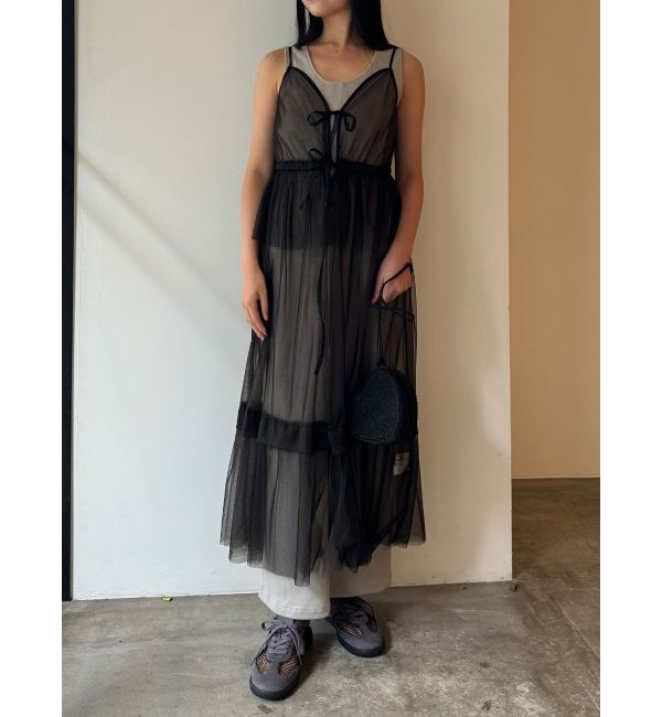 LAGUNAMOON「レイヤードチュールキャミワンピース」|ワンピース|
