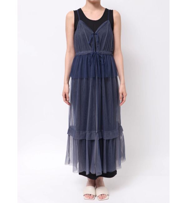 LAGUNAMOON「レイヤードチュールキャミワンピース」|ワンピース|