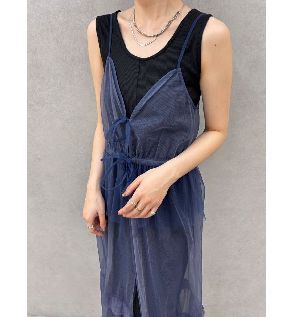 LAGUNAMOON「レイヤードチュールキャミワンピース」|ワンピース|