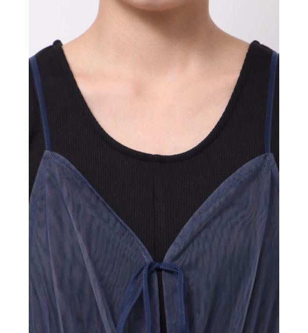 LAGUNAMOON「レイヤードチュールキャミワンピース」|ワンピース|