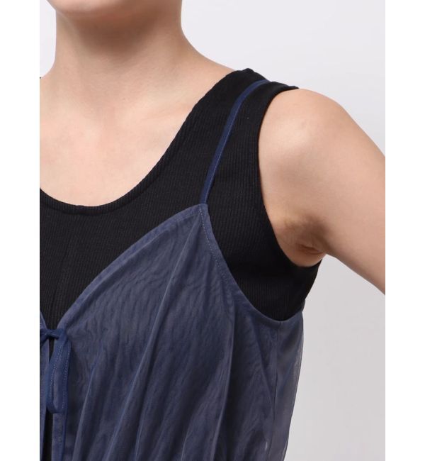 LAGUNAMOON「レイヤードチュールキャミワンピース」|ワンピース|