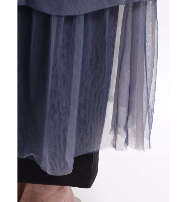 LAGUNAMOON「レイヤードチュールキャミワンピース」|ワンピース|