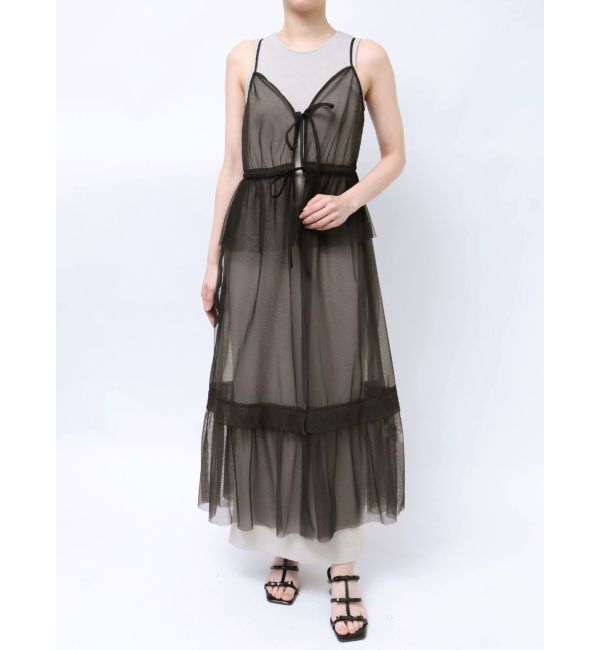 LAGUNAMOON「レイヤードチュールキャミワンピース」|ワンピース|