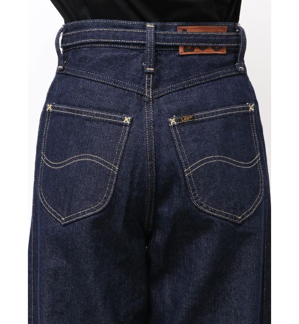 LAGUNAMOON「【Leeコラボ】セミワイドベルトデニムパンツ」|デニム|