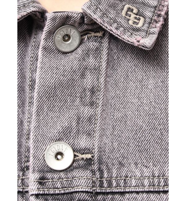 GYDA「ZIP POCKETダメージショートデニムGジャン」|ブルゾン・スタジャン|