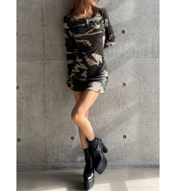 GYDA「【TINY】GGスタッズデザインテレコミニワンピース」|ワンピース|