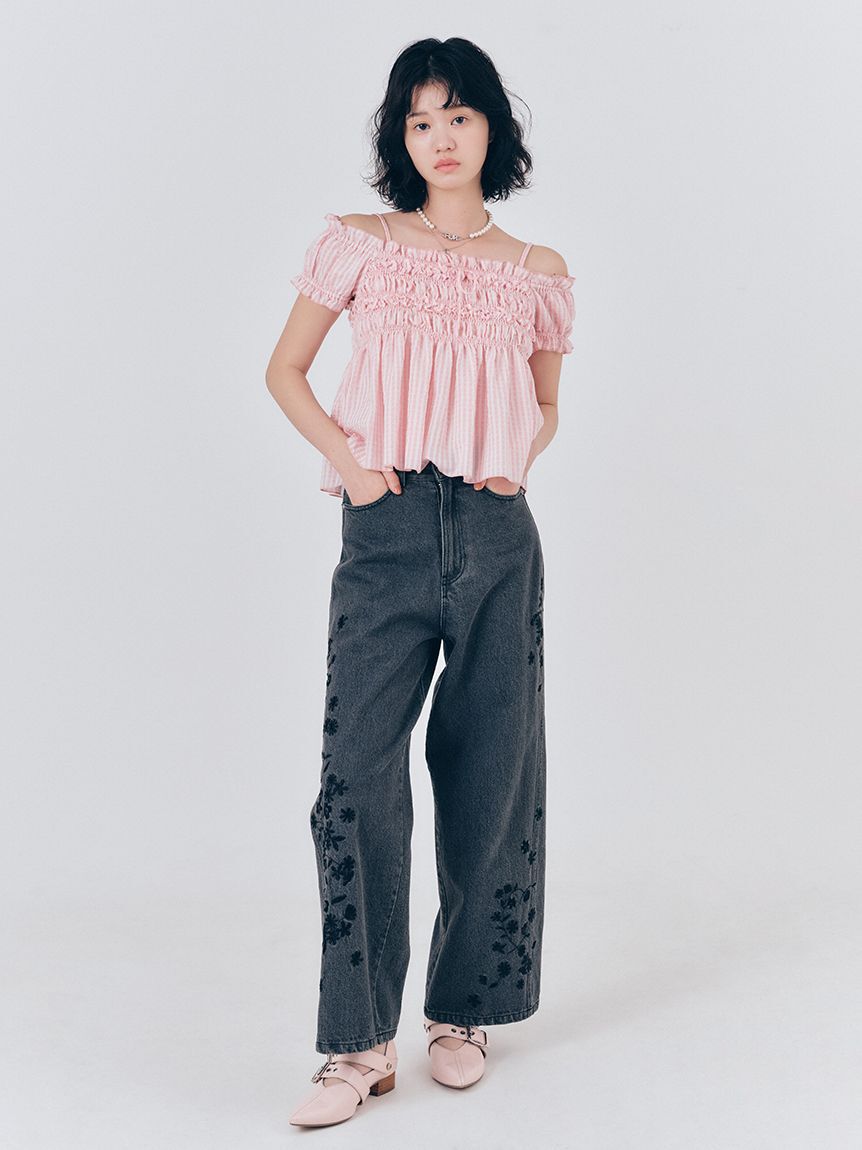 FURFUR「【WEB限定カラー】ダブルストラップバブーシュ」|パンプス|