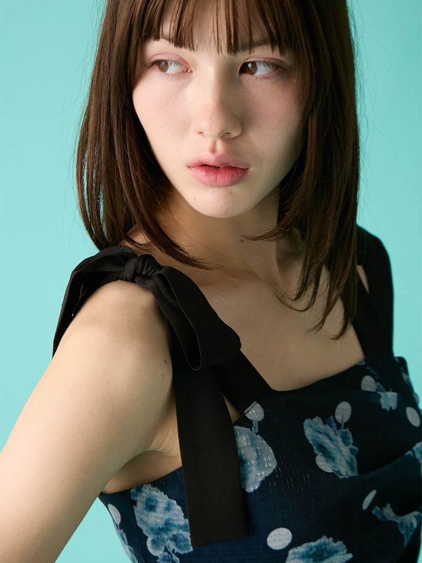 FURFUR「ぼかしフラワープリントワンピース」|ワンピース|