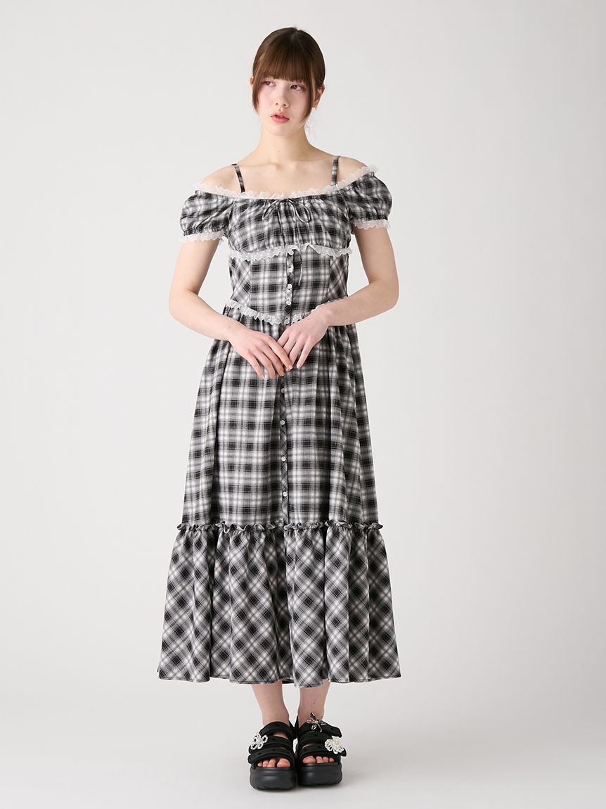 FURFUR「スイッチングレースロングワンピース」|ワンピース|
