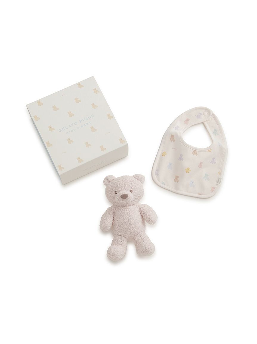 GELATO PIQUE KIDS & BABY「【ラッピング済み】【BABY】ベアぬいぐるみ&スタイ2点セット ギフトBOX」|その他ベビー用品|