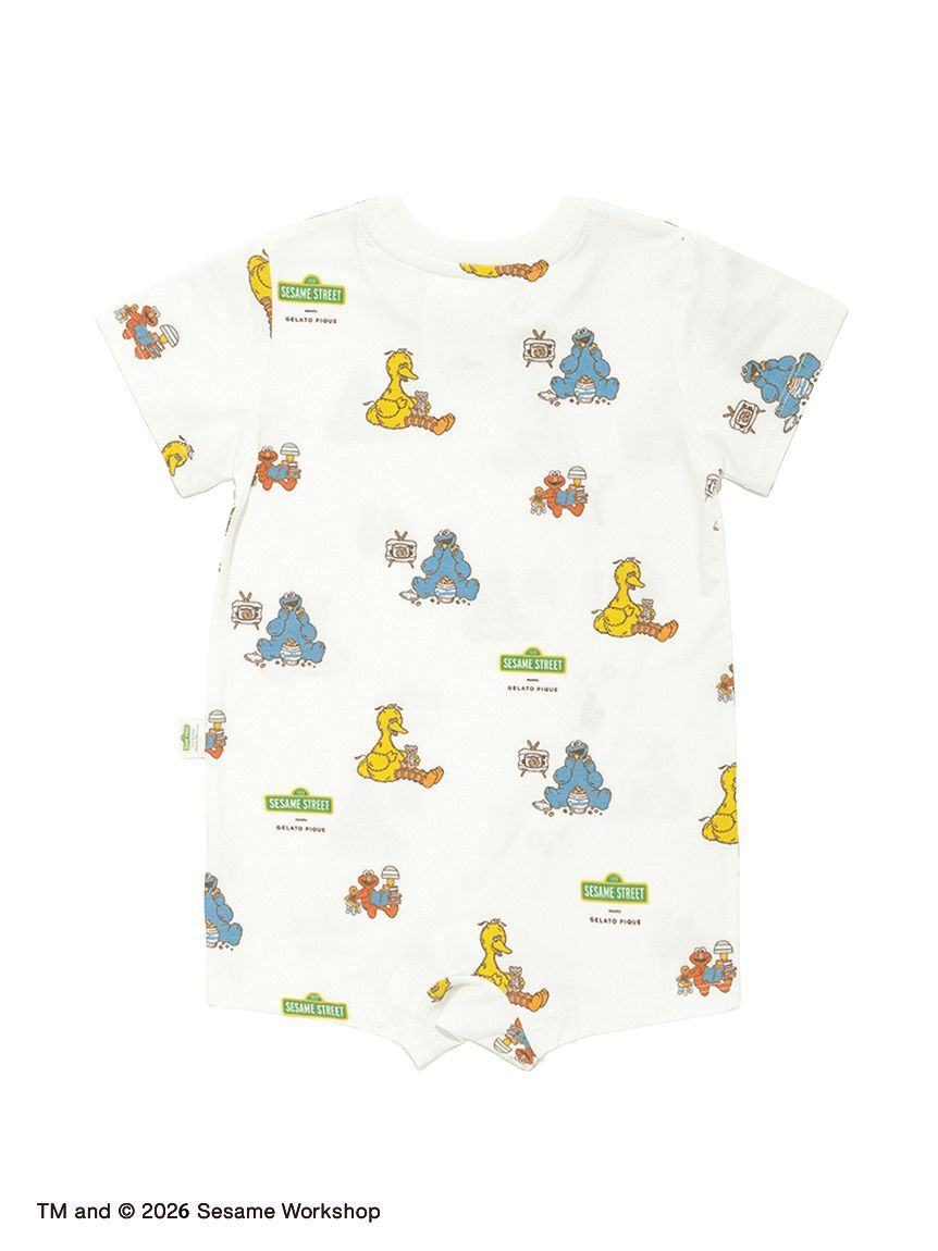GELATO PIQUE KIDS & BABY「【SESAME STREET】【BABY】総柄ロンパース」|ロンパース|