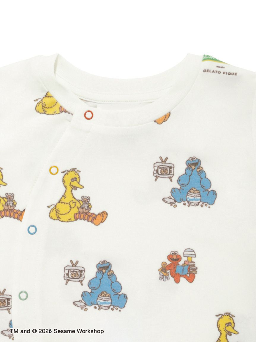 GELATO PIQUE KIDS & BABY「【SESAME STREET】【BABY】総柄ロンパース」|ロンパース|