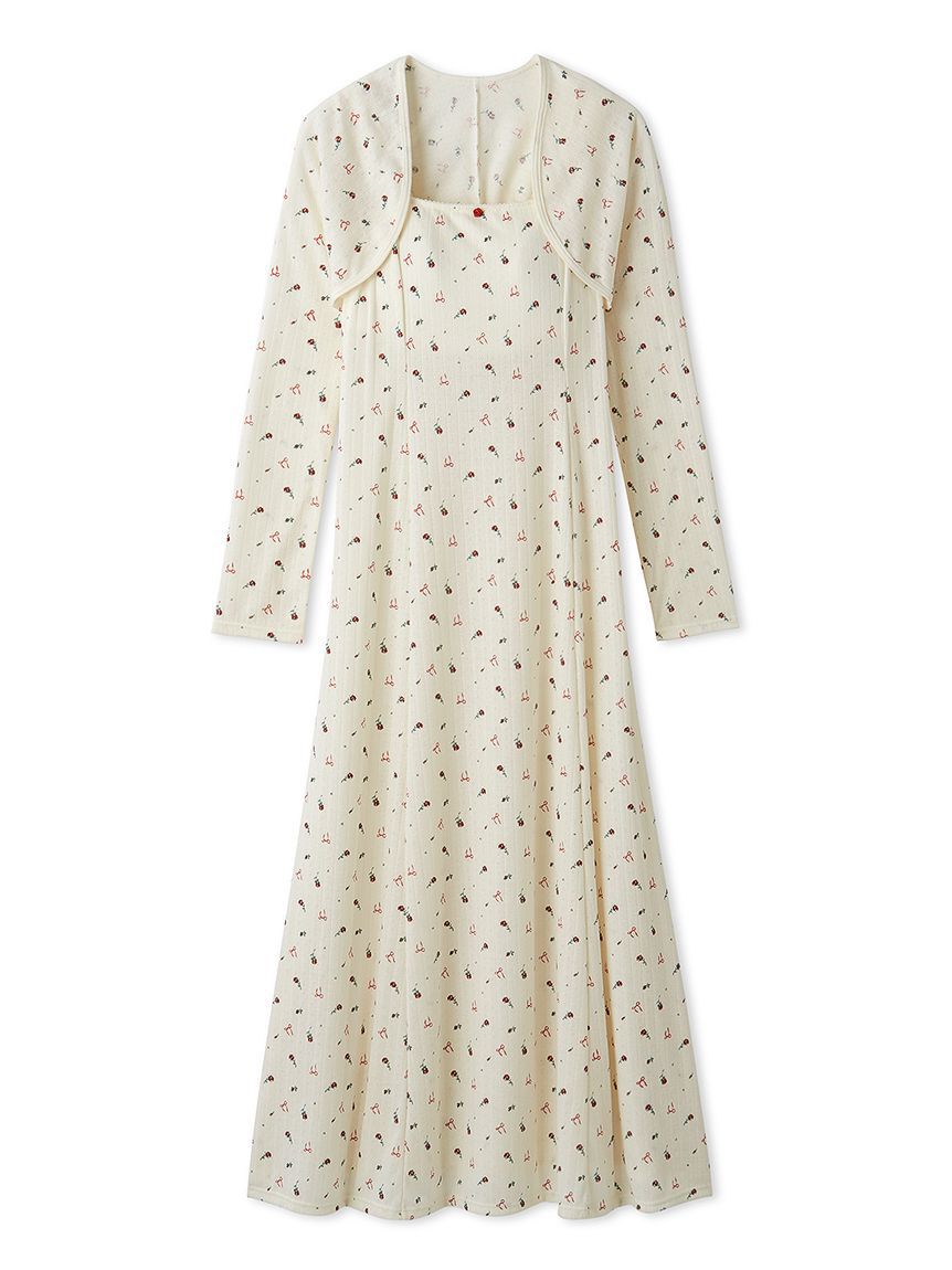 LILY BROWN Lingerie「【LILY BROWN Lingerie】ナイトブラドレス/プティ ローズ」|ルームウェア|