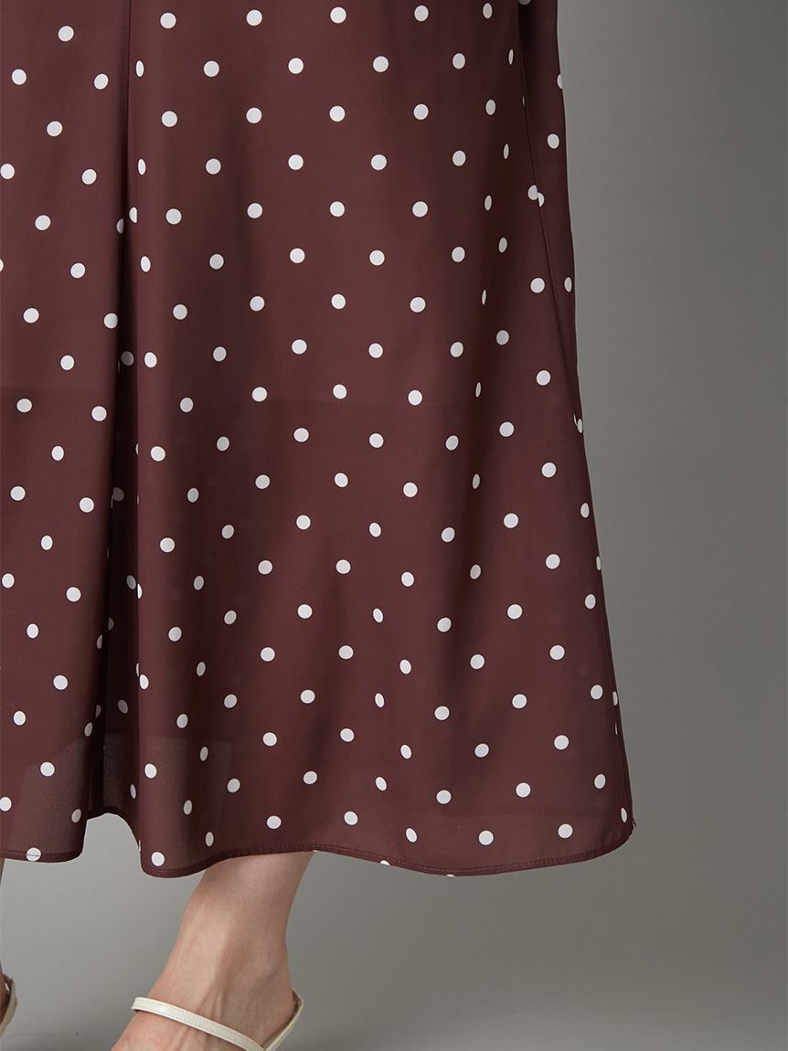 LILY BROWN「ロマンティックレーストリムプリントワンピース」|ワンピース|