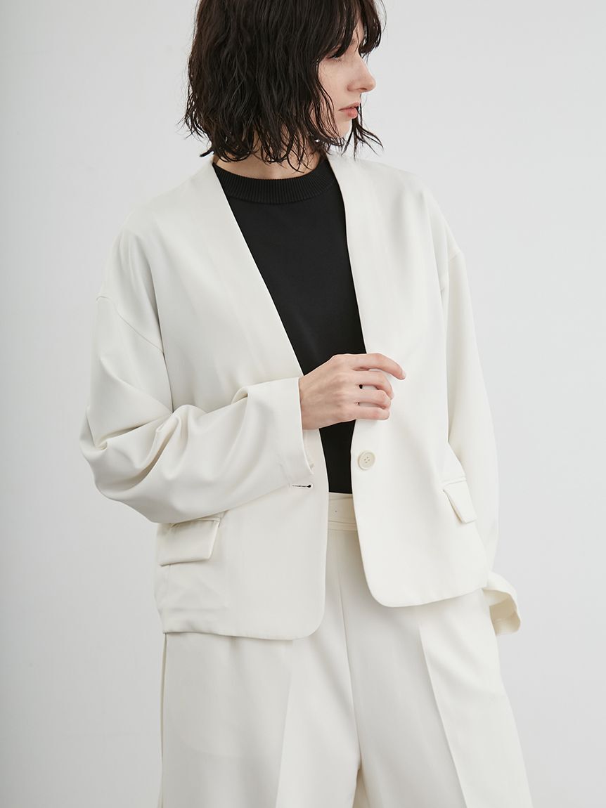 styling/「ノーカラースーツジャケット」|ノーカラージャケット|