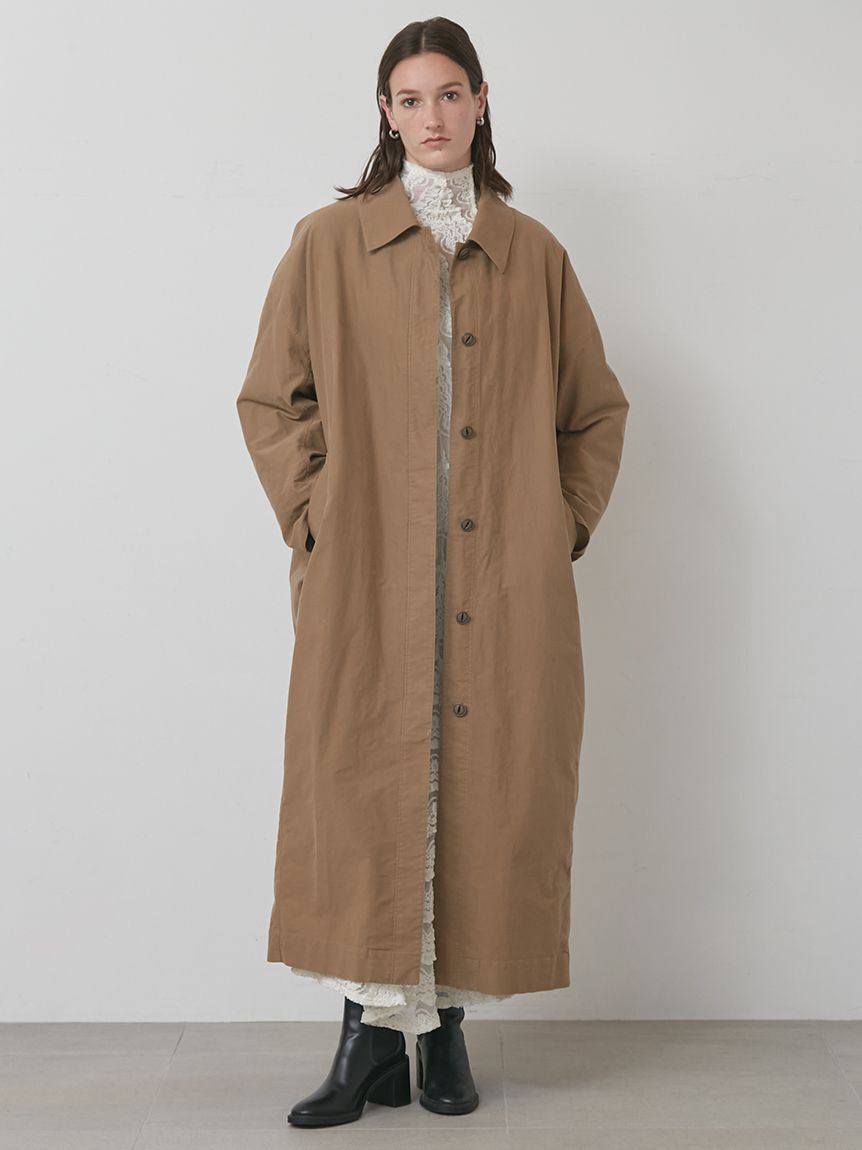 styling/「ロングステンカラーコート」|ステンカラーコート|