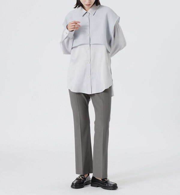  「バックスリットフレアパンツ」|スラックス|