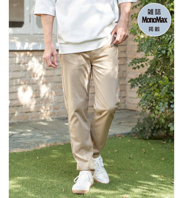 ikka「【雑誌MonoMax4月号掲載】GOKU楽パンツ EASY STRETCH 5ポケット「小泉孝太郎さん着用モデル」」|その他|アイボリー