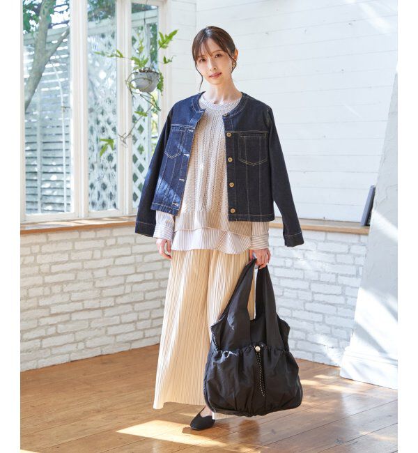 ikka「【雑誌InRed4月号掲載】撥水ドロストポケバルーントート」|トートバッグ|