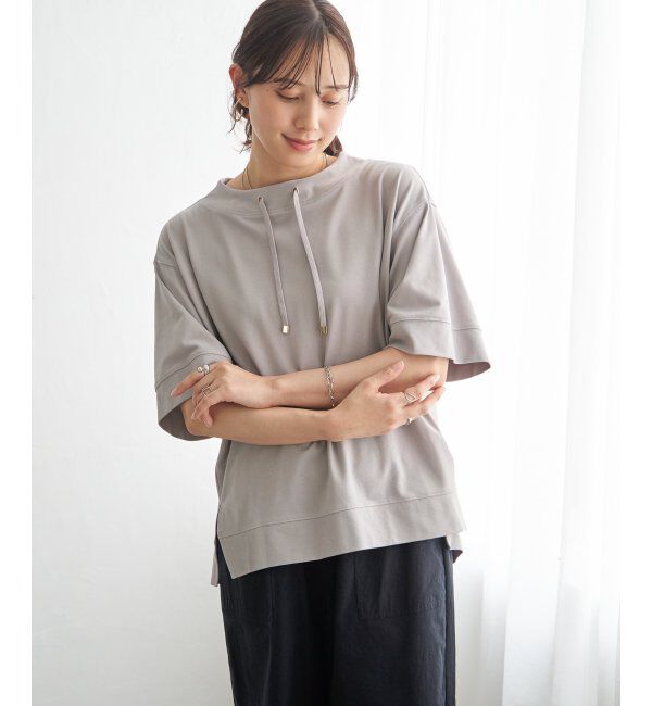 ikka「【接触冷感】鹿の子スピンドルプルオーバー」|その他|ライトグレー