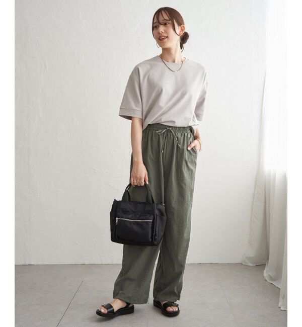 ikka「冷感スウェットライク半袖プルオーバー」|Tシャツ・カットソー|