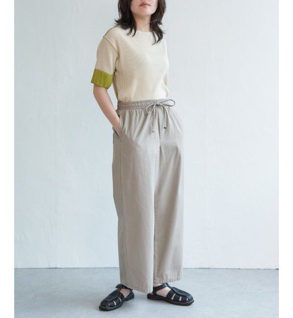 VENCE share style「プリーツ袖配色トップス」|ニット・セーター|