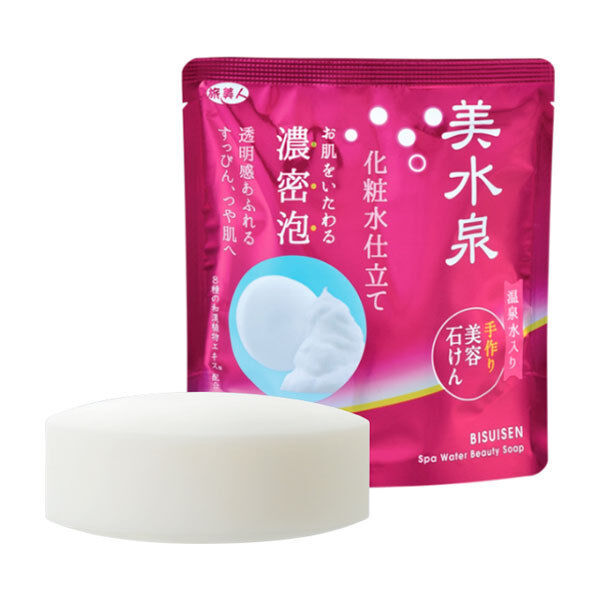  「旅美人 美水泉 美容石けん 100g 3個入 本体 (100g&times;3)」|洗顔料|