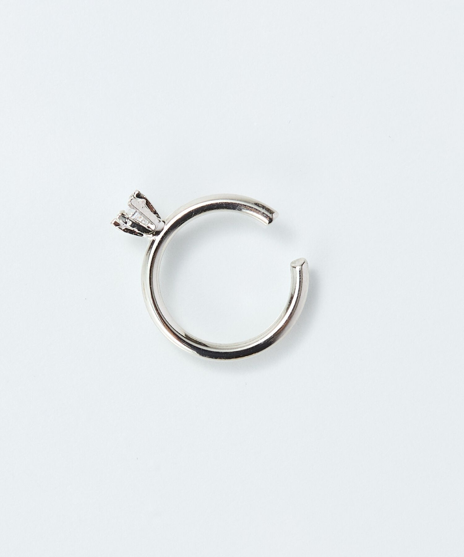 Phoebe「【金属アレルギー対応】ブリンクビジューイヤーカフ　シルバー/ニッケルフリー」|イヤーカフ|