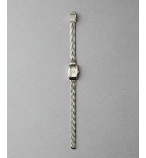 ete「ダイヤモンド レクタングルフェイス メッシュベルト ウォッチ」|腕時計|