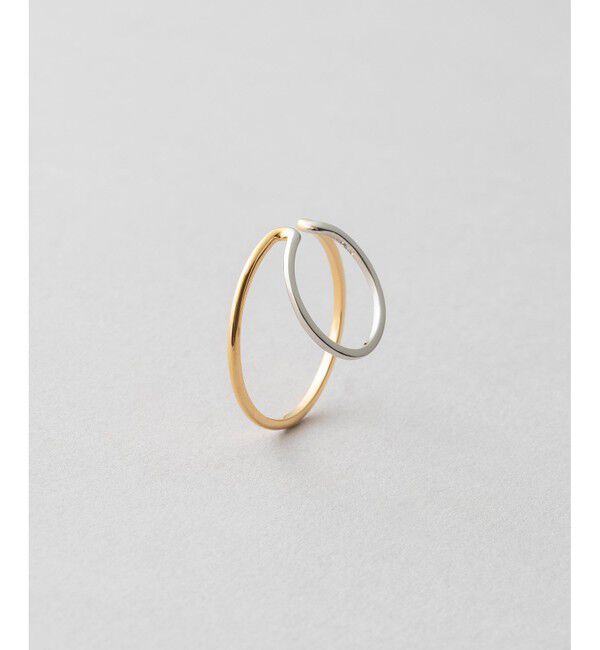 Jouete「イヤーカフス ダブルフープ コンビカラー」|イヤーカフ|シルバー系その他