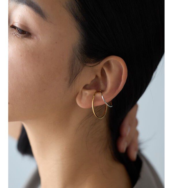 Jouete「イヤーカフス ダブルフープ コンビカラー」|イヤーカフ|