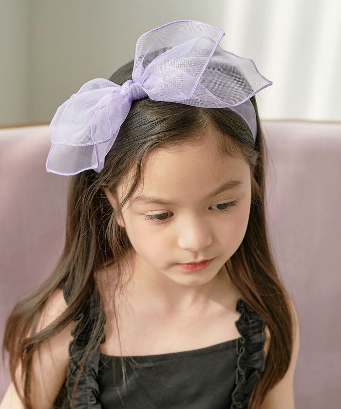 BACKYARD FAMILY「カチューシャ キッズ リボン 大きめ 通販 リボンカチューシャ 髪飾り 女の子 子供 子ども」|その他|