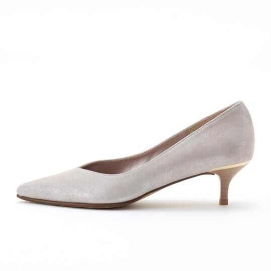 銀座かねまつ「LSDT2101METPLT　【本革】【防水】ミドルヒールアクアベルパンプス」|パンプス|