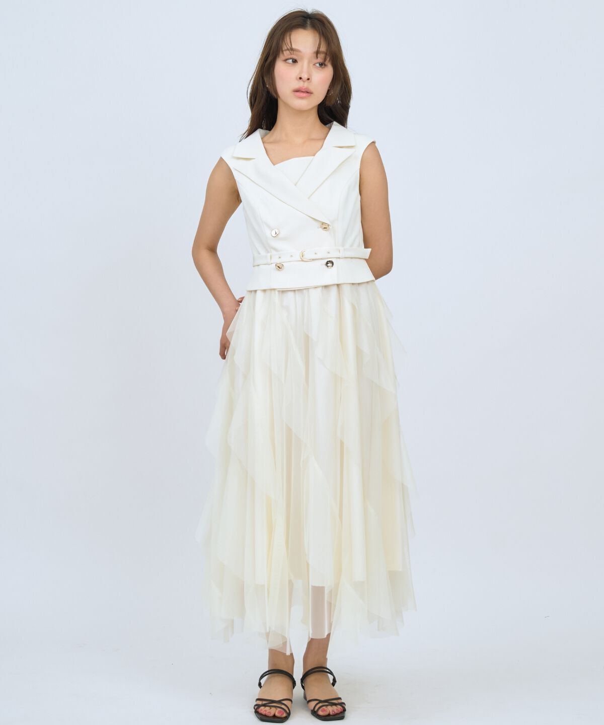 アンドクチュール「アシメチュールトレンチジャンスカ」|ジャンパースカート|